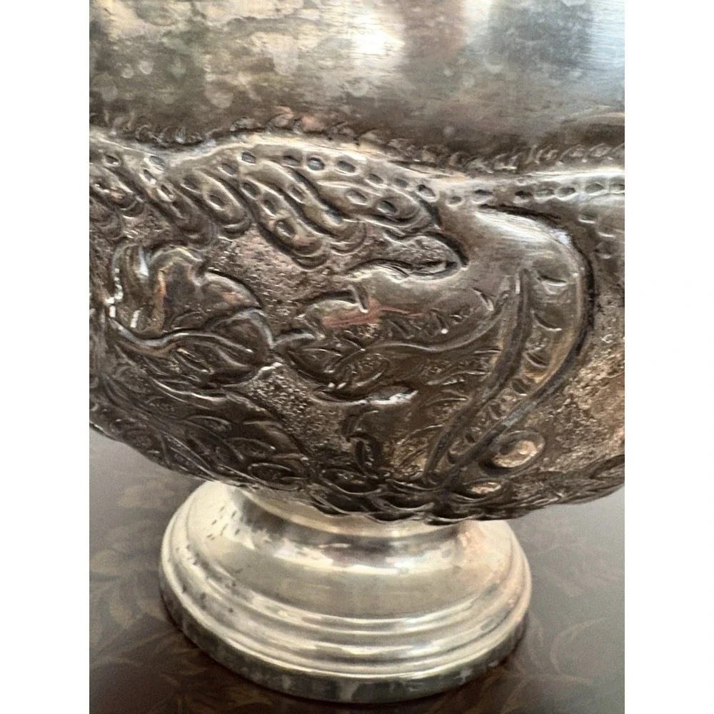 Vintage Extra Large Silver Plate Champagne Cooler Chiller Wine Ice Bucket